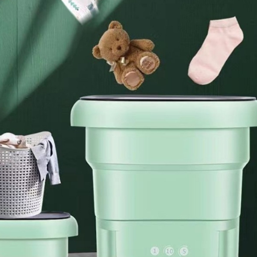 접이식 미니 세탁기 속옷 양말 수건 아기 초소형 휴대용 캠핑용 애견용품 세탁기 3kg