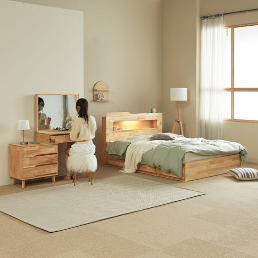 까르엠 루이스 원목 수납침대