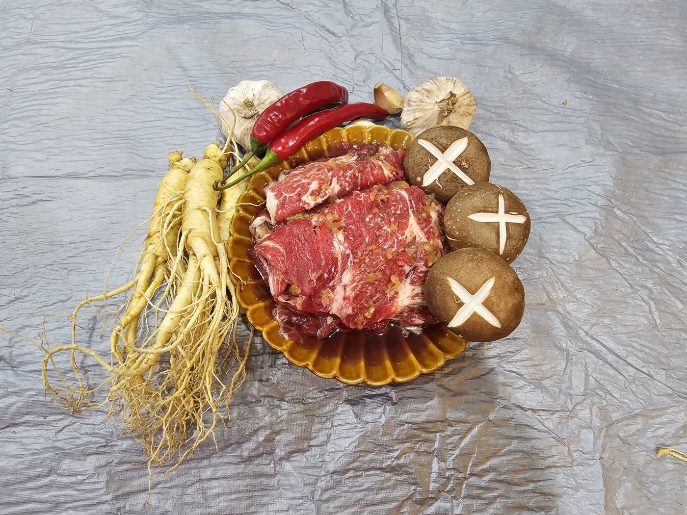 수제 인삼 양념 소불고기 1kg(실중량 1,100g) - 상세 이미지 5