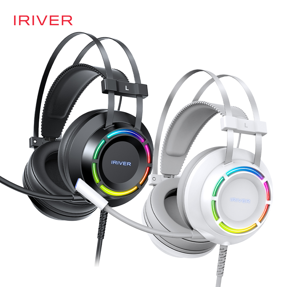 아이리버 가상7.1채널 노이즈캔슬링 레인보우LED 게이밍헤드셋 EQwear-G50H 화이트 - 상세 이미지 5