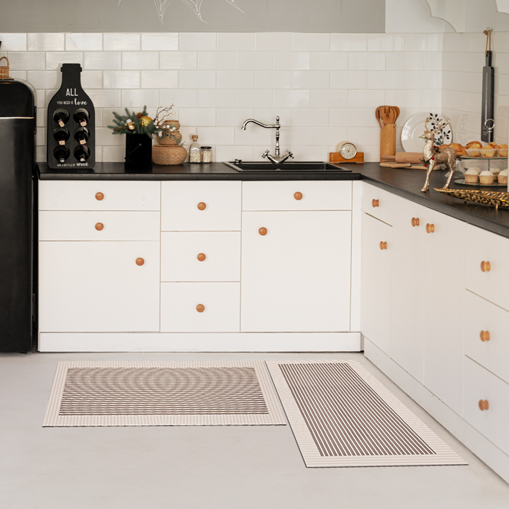 베이지 규조토 주방매트 스퀘어 주방 부엌 발매트 대형 싱크대 욕실 화장실 60x40