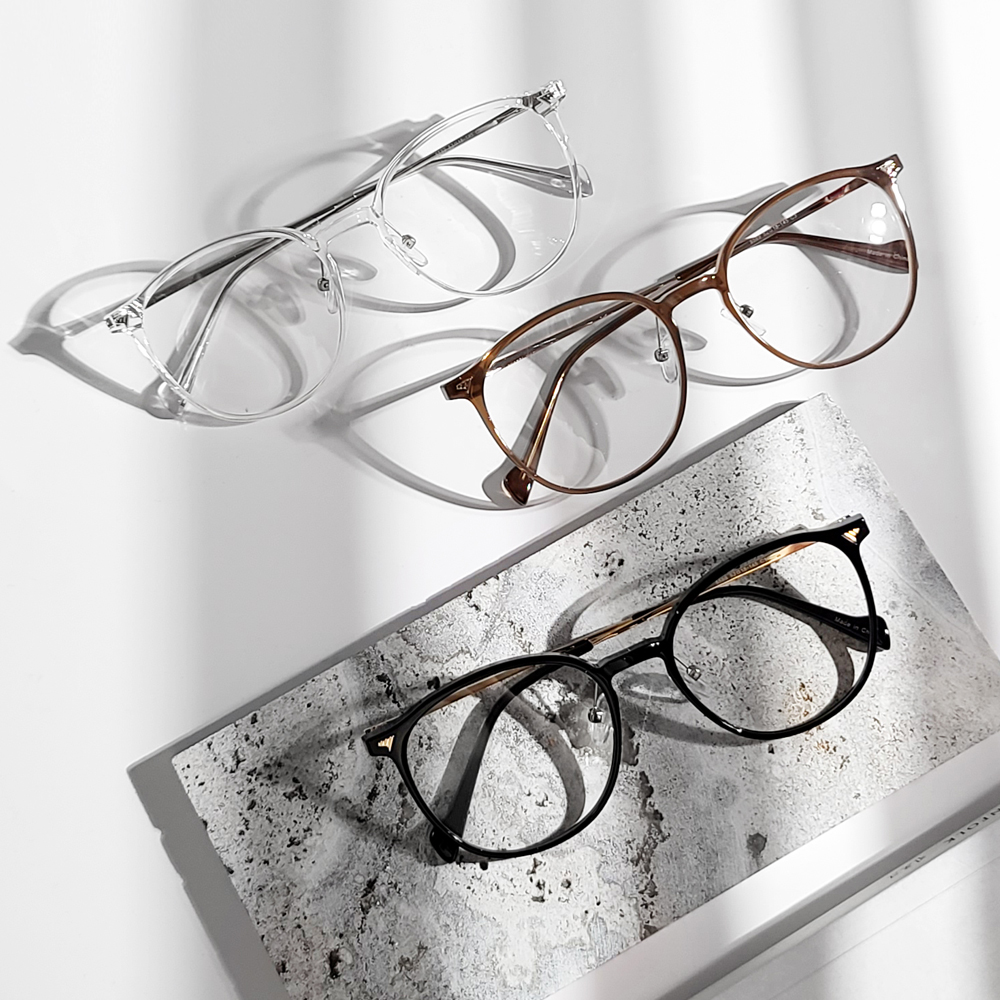 가벼운 투명안경테 뿔테 오버사이즈 패션 남자 여자 자외선 블루라이트차단 안경