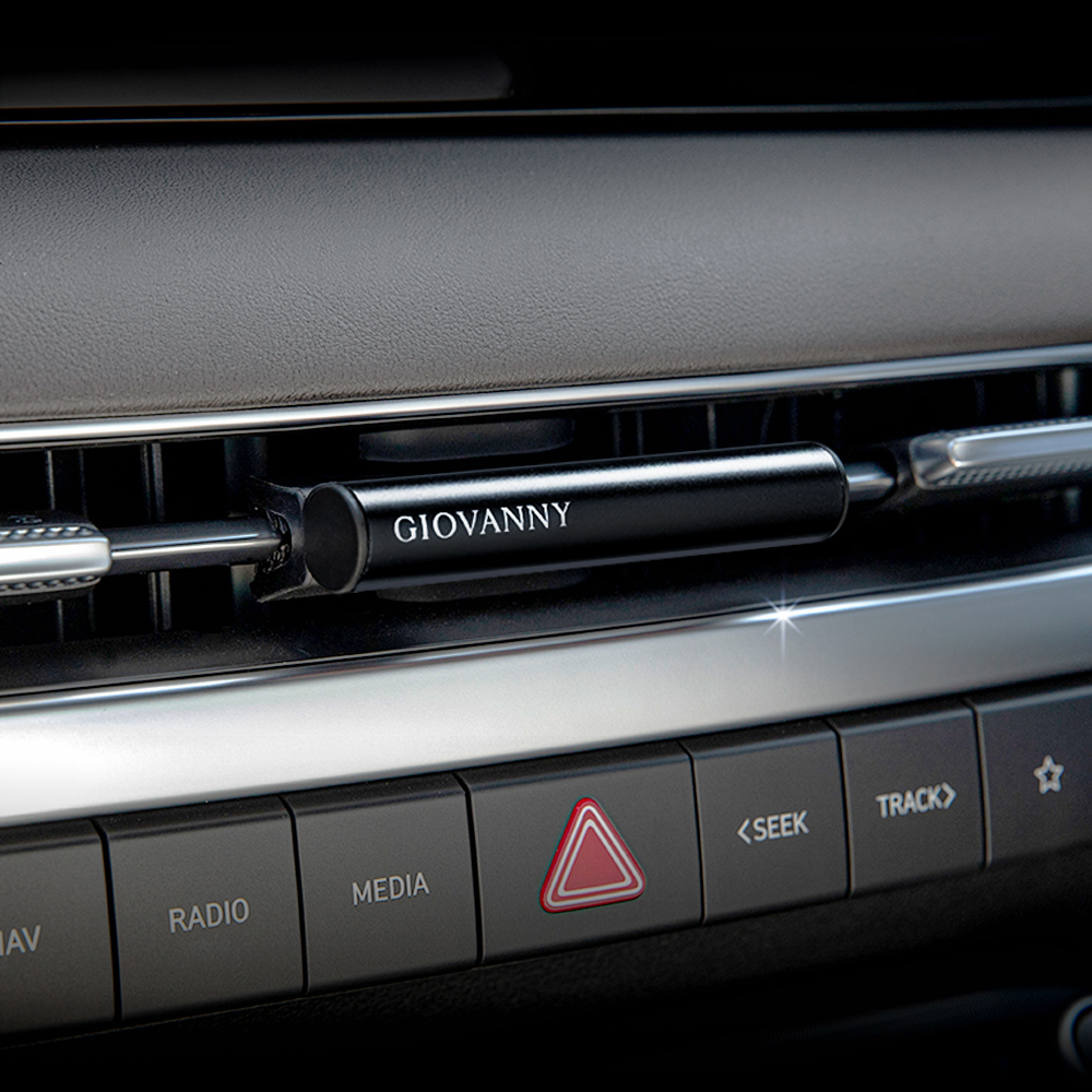 지오바니 차량용 송풍구 방향제 자동차 디퓨저 파워스틱 2개 리필 4개 블랙체리