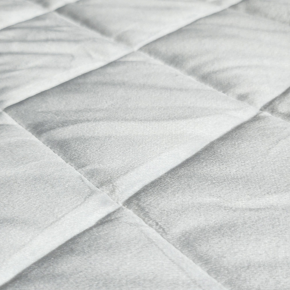 따뜻한 극세사 누빔 플러피 매트리스 밴딩 커버 SS