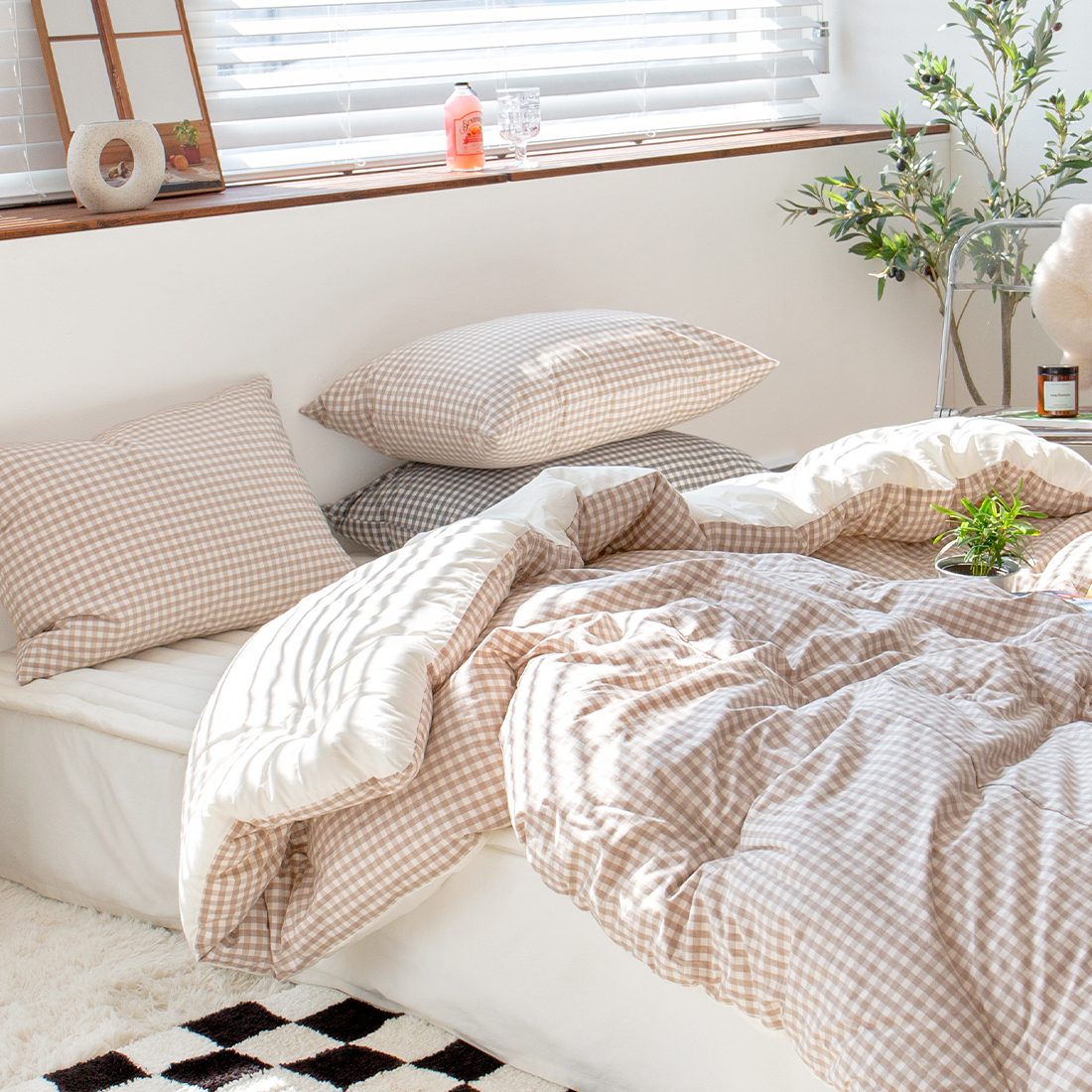 그래이불 순면 오가닉 알러지케어 호텔 차렵이불 사계절 차렵이불 SS