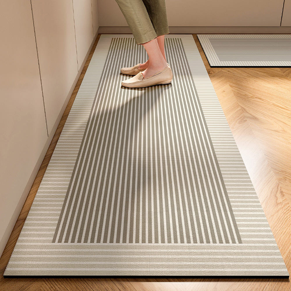 베이지 규조토 주방매트 스퀘어