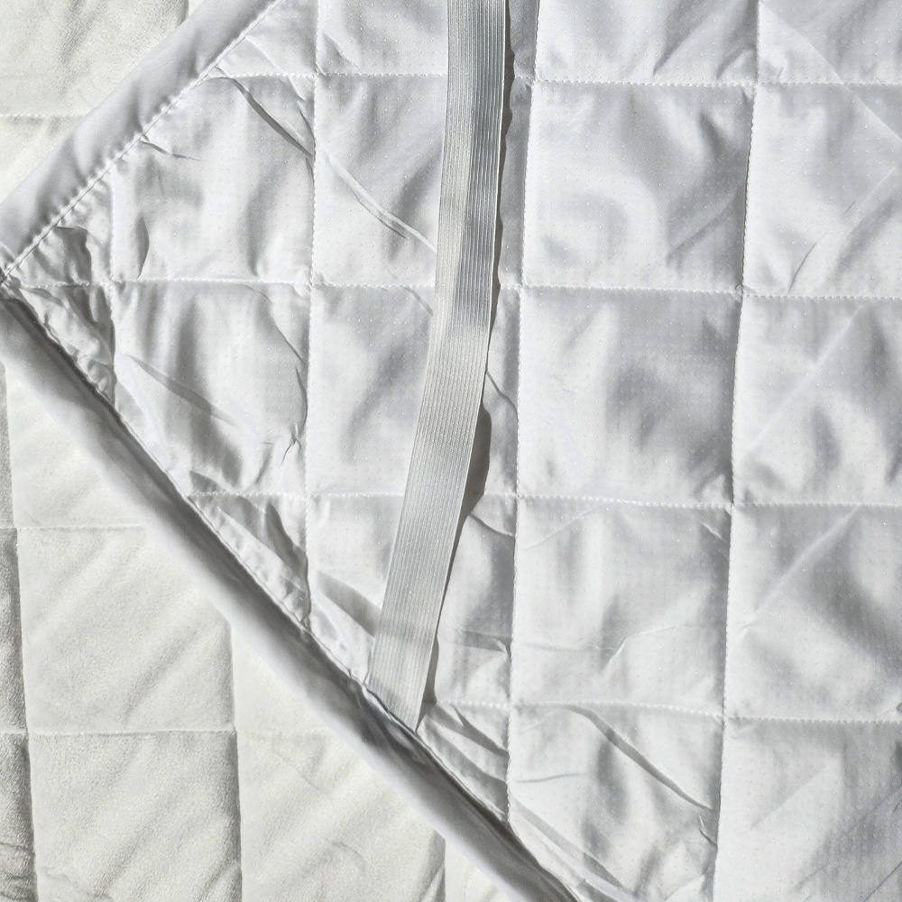 따뜻한 극세사 누빔 플러피 매트리스 밴딩 커버 SS