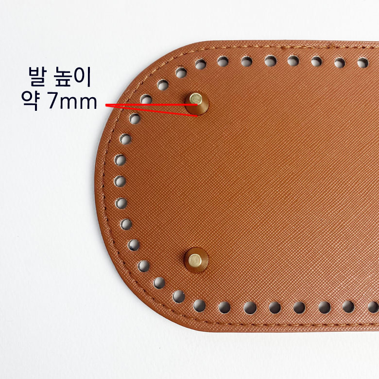 12x25cm) 타원형 소꼬발 뜨개 가방바닥판 이미지 6