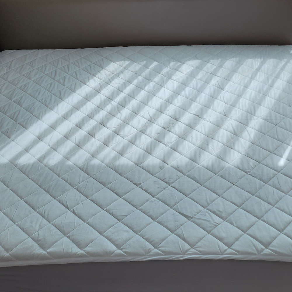 따뜻한 극세사 누빔 플러피 매트리스 밴딩 커버 SS