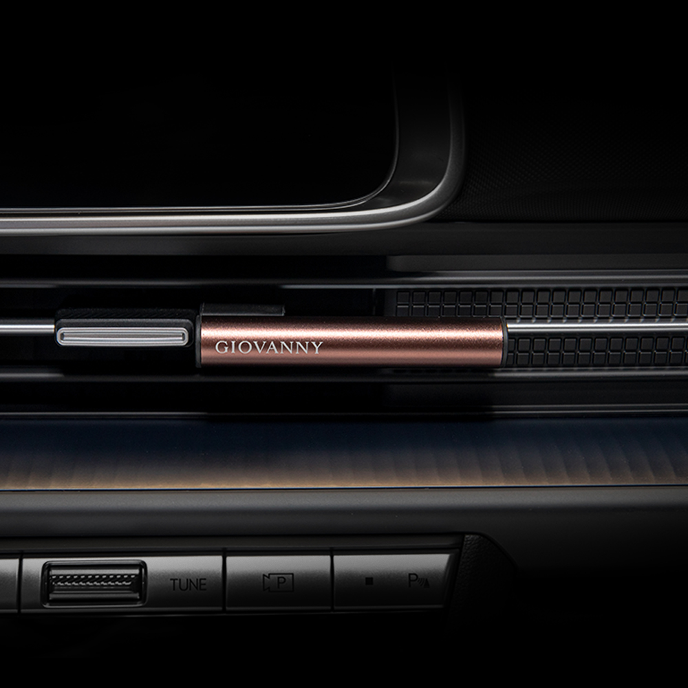 지오바니 차량용 송풍구 방향제 자동차 디퓨저 파워스틱 2개 리필 4개 블랙체리