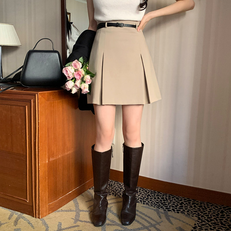 [투데이Pick]  핀턱 벨트세트 스커트 sk6347 이미지 4
