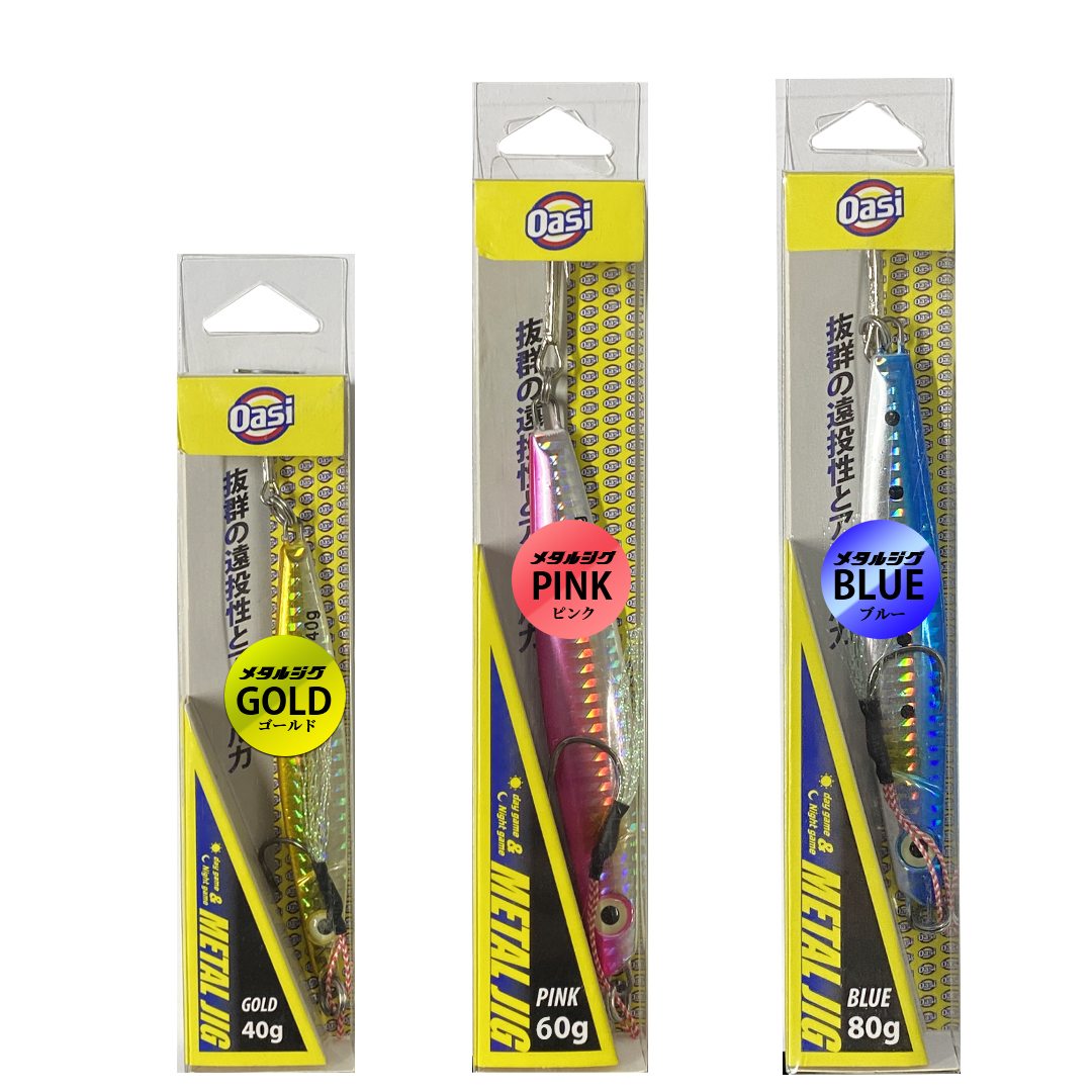 오아시 타다 초강력 메탈지그 4가지컬러 40g 60g 80g 갈치 삼치 농어 이미지 6