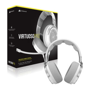 커세어 Virtuoso Pro White 유선 오픈백 게이밍 헤드셋 화이... 개봉기 | 실사용 후기 - 상품 이미지 4