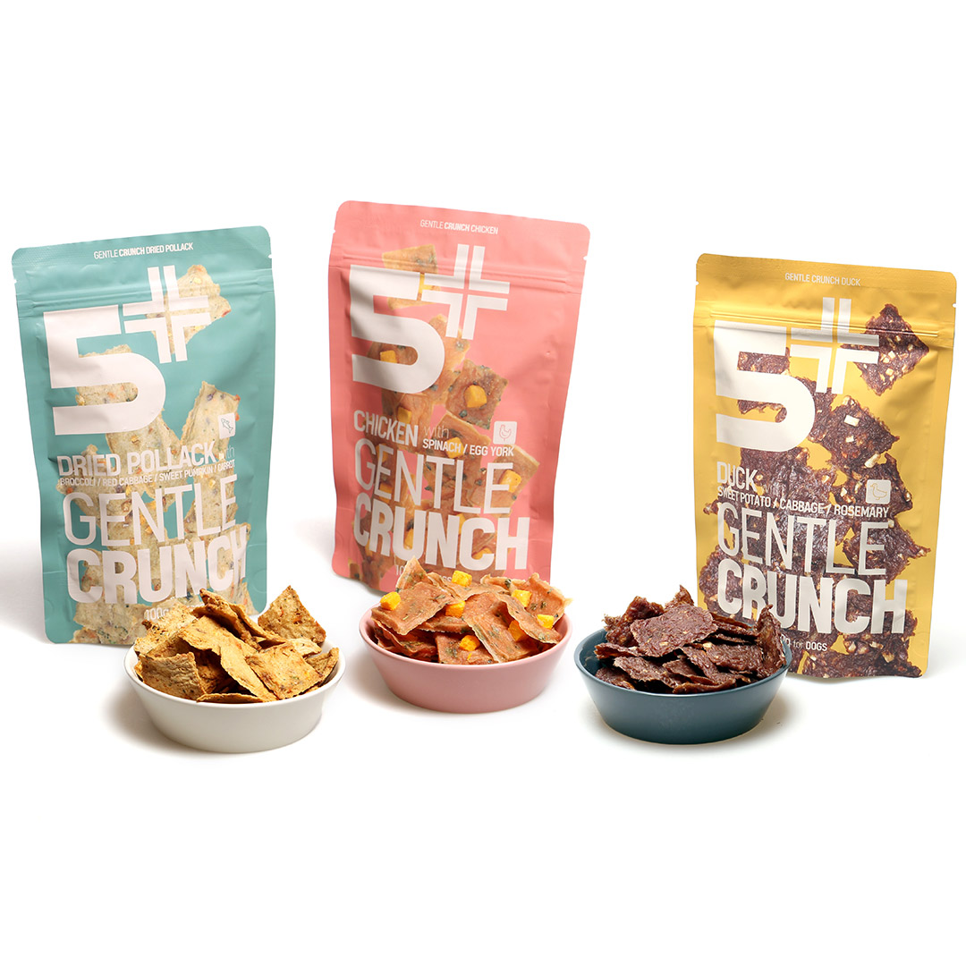 강아지 동결건조크런치 간식 젠틀크런치3종 (닭고기+북어+오리) 300g - 상품 이미지