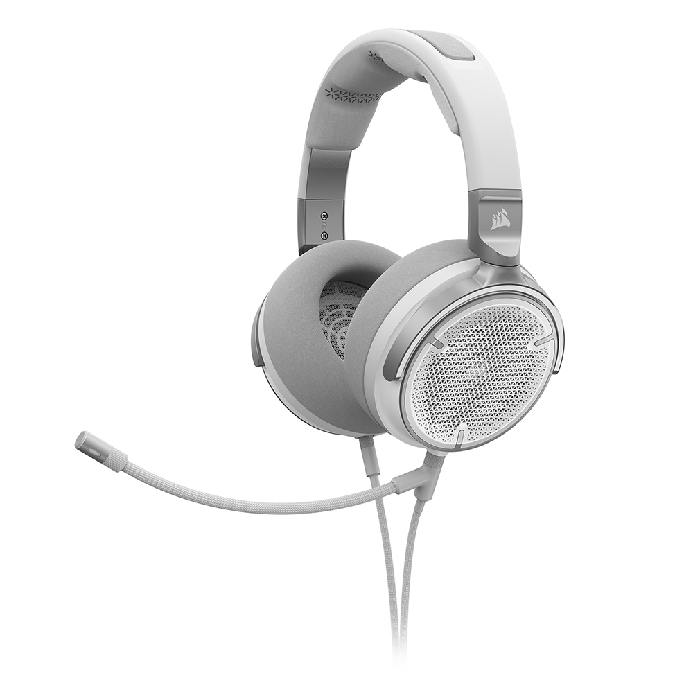 커세어 Virtuoso Pro White 유선 오픈백 게이밍 헤드셋 화이트 이미지 2