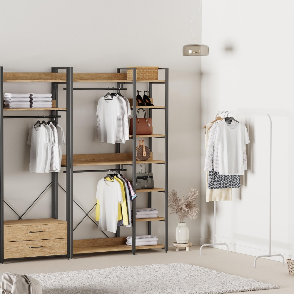 이케아 시스템행거 행거 조립식 옷장 철제 스탠드 옷걸이 MACA