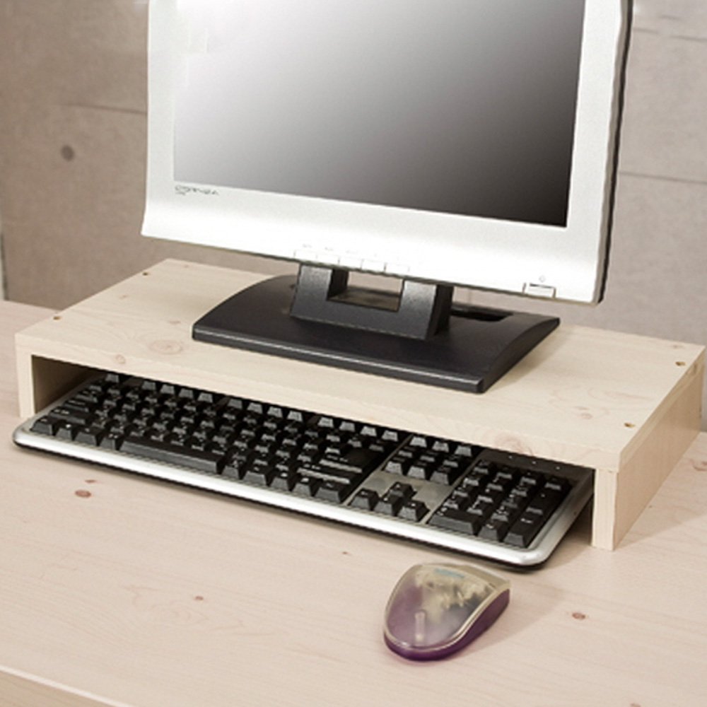 컴퓨터 모니터 받침 노트북 스탠드 거치대 선반 테이블 다용도 낮은 27인치 32인치 1단