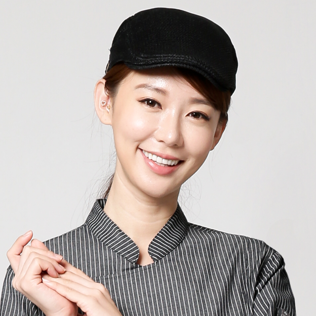 검정메쉬 버클헌팅캡 / 바리스타 카페 주방 서빙 모자 : 나래유니폼