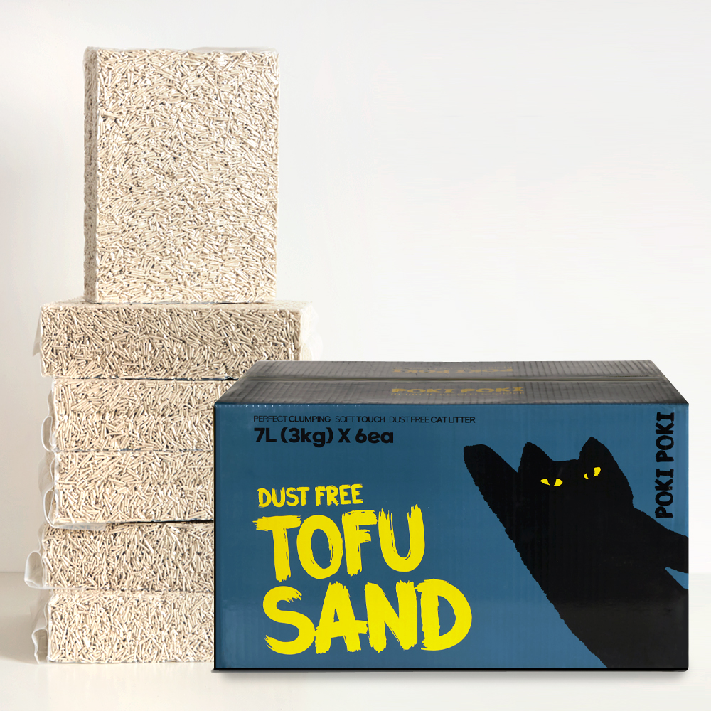 고양이 두부모래 가는입자 고양이모래 7Lx6개 (18KG) 대용량