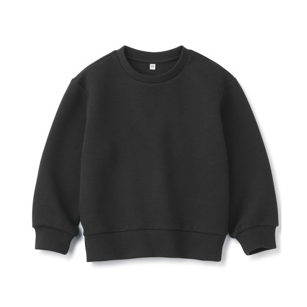 무인양품 일본 MUJI 이중짜임 맨투맨 (키즈) - 블랙 396505 : 주울