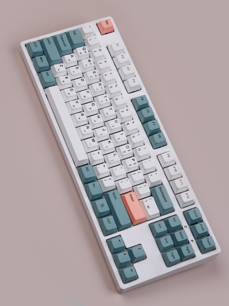 닌자87프로 아이 패드 폰 갤럭시 탭 유 무선 블루투스 바다소금축 조약돌 수제 풀윤활 키보드