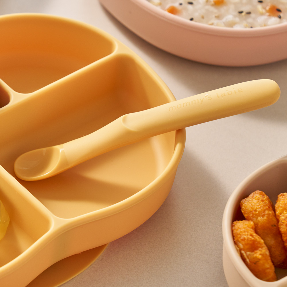 마미스테이블 한술 최상급 식품등급 실리콘 아기스푼 이유식용기 돌 백일선물