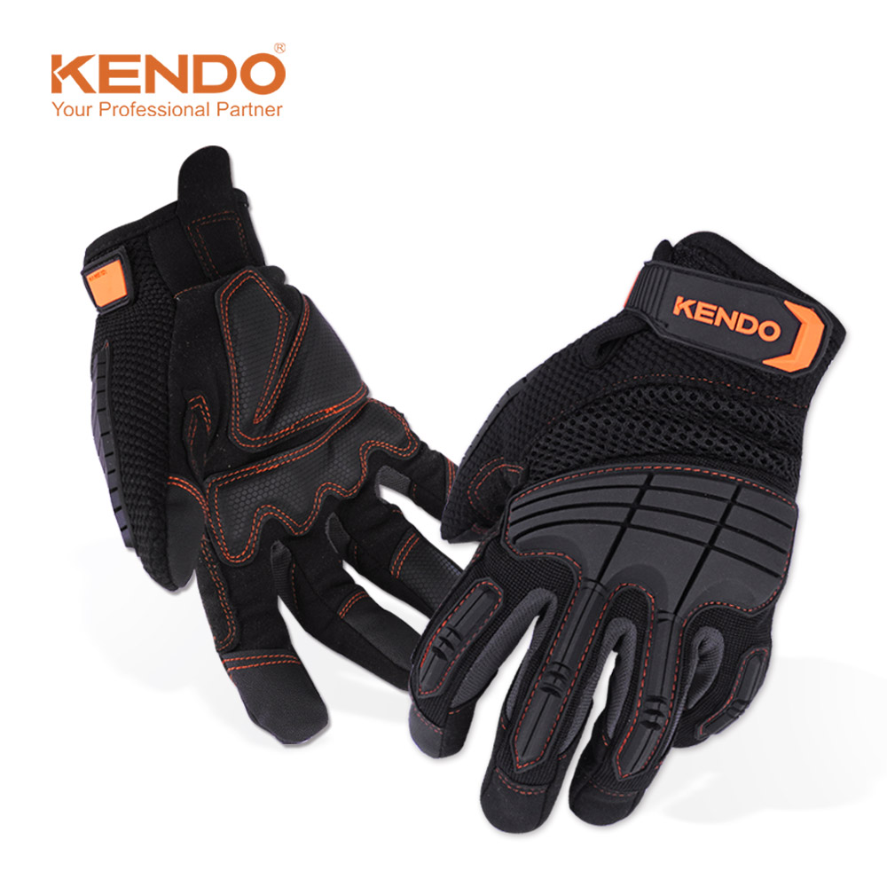 켄도 터치 스크린 다목적 작업 장갑 76179N 안전 헬스 바이크 물류 정비 농업용 - 상품 이미지
