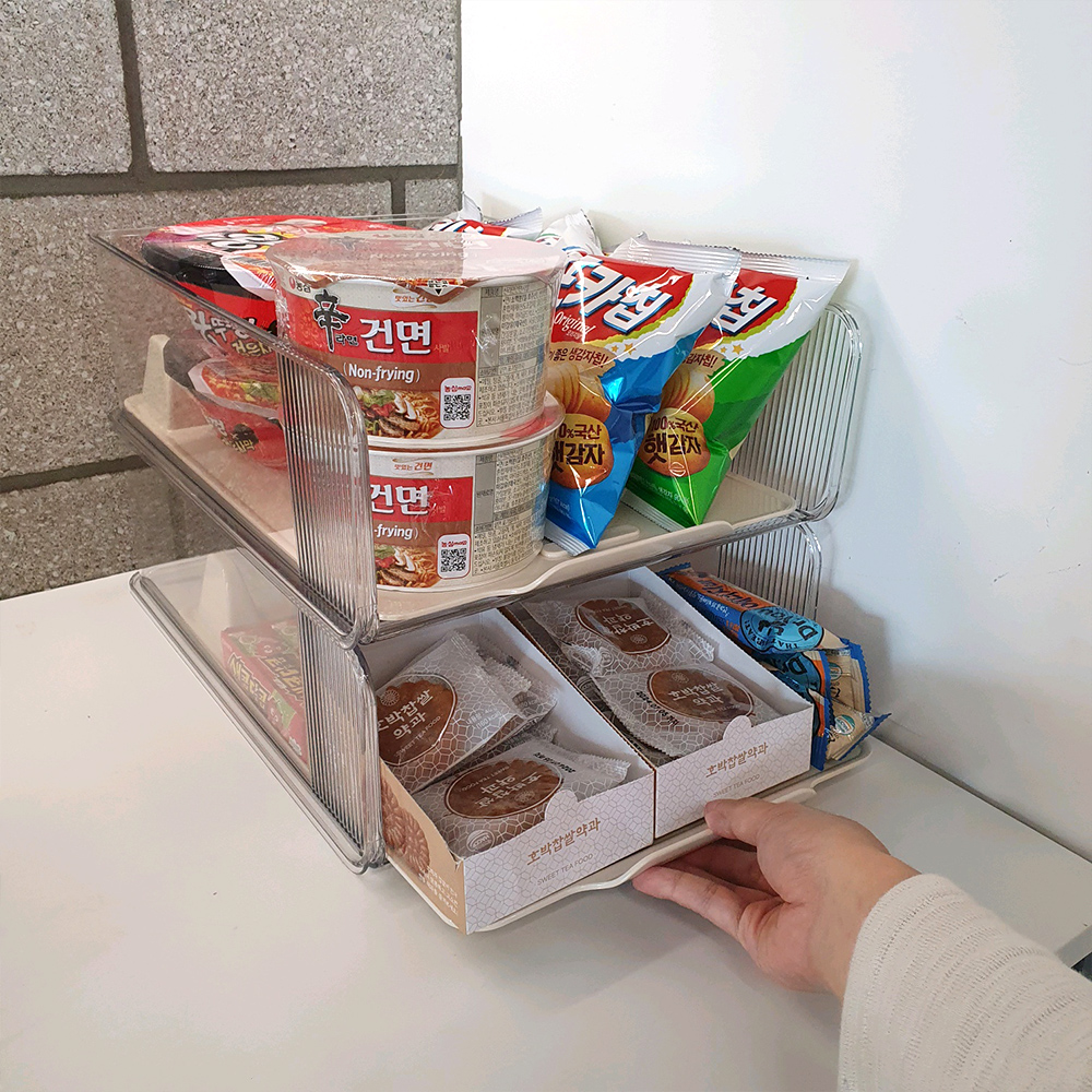 2세대 슬라이딩 옷정리함 옷 정리 트레이 옷장 드레스룸 바지 정리함 리빙박스