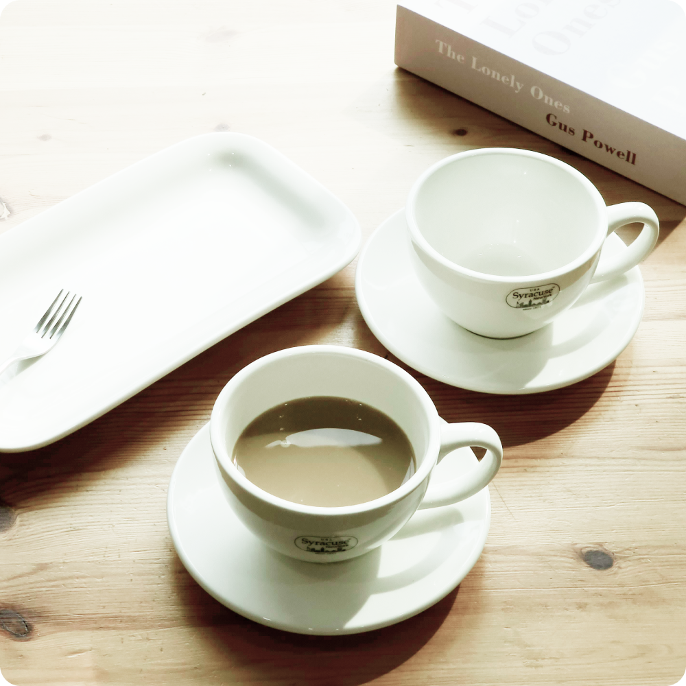 시라쿠스 뉴욕 커피잔세트 찻잔세트 라떼잔 카푸치노 빈티지 홈카페 5P