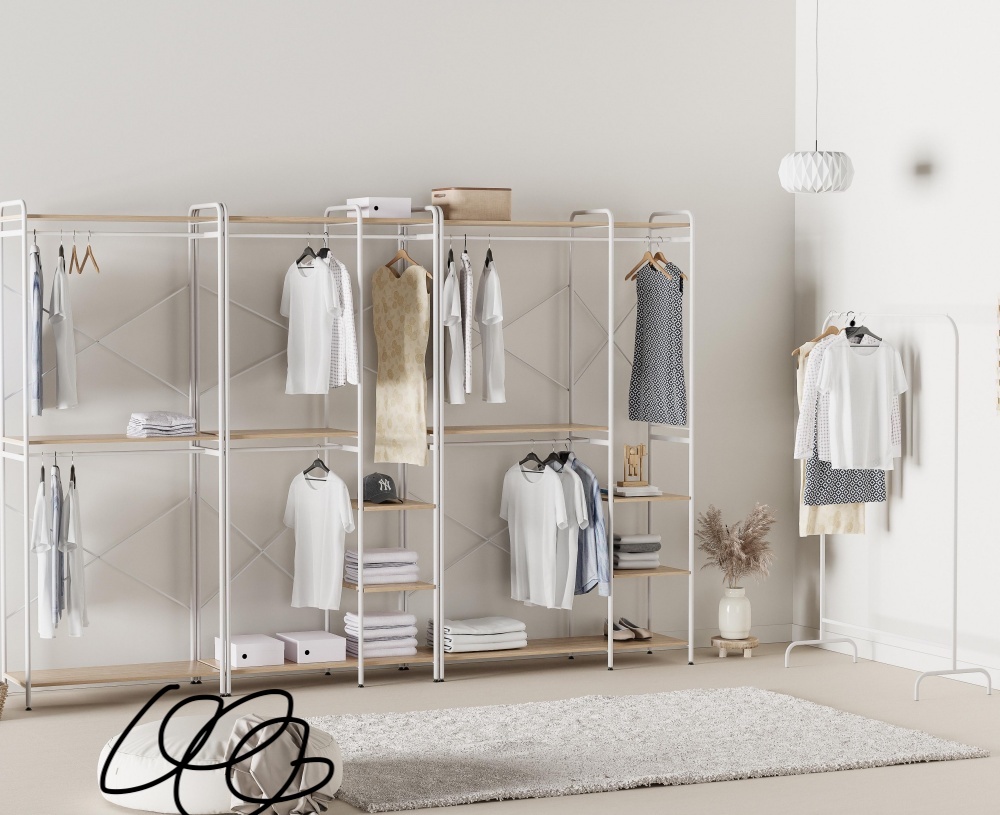 이케아 시스템행거 행거 조립식 옷장 철제 스탠드 옷걸이 MACA