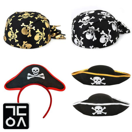 간단일상OEM 간단 해적모자 할로윈 모자 망토 안대 해적 분장 소품 아이템 코스튬 신박한 선물