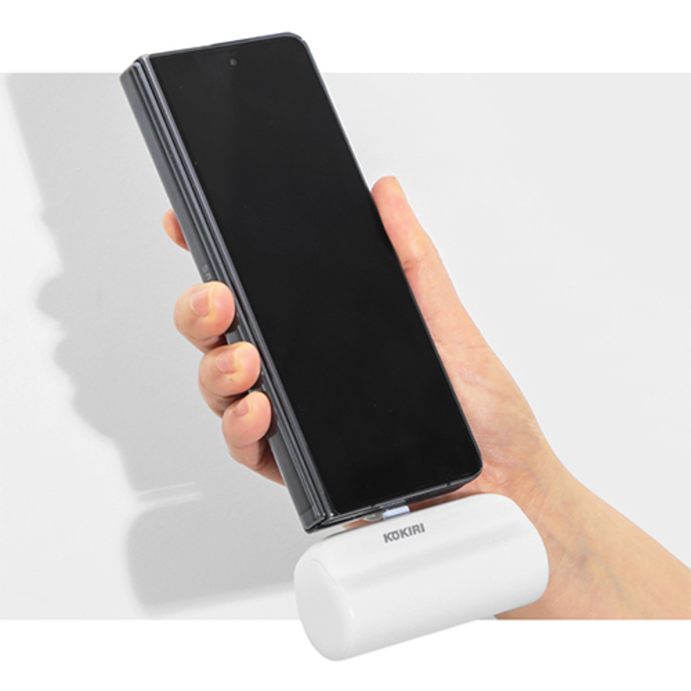 일체형 퀵 도킹형 고속충전 미니 보조배터리 5000mAh C타입 - 상세 이미지 5