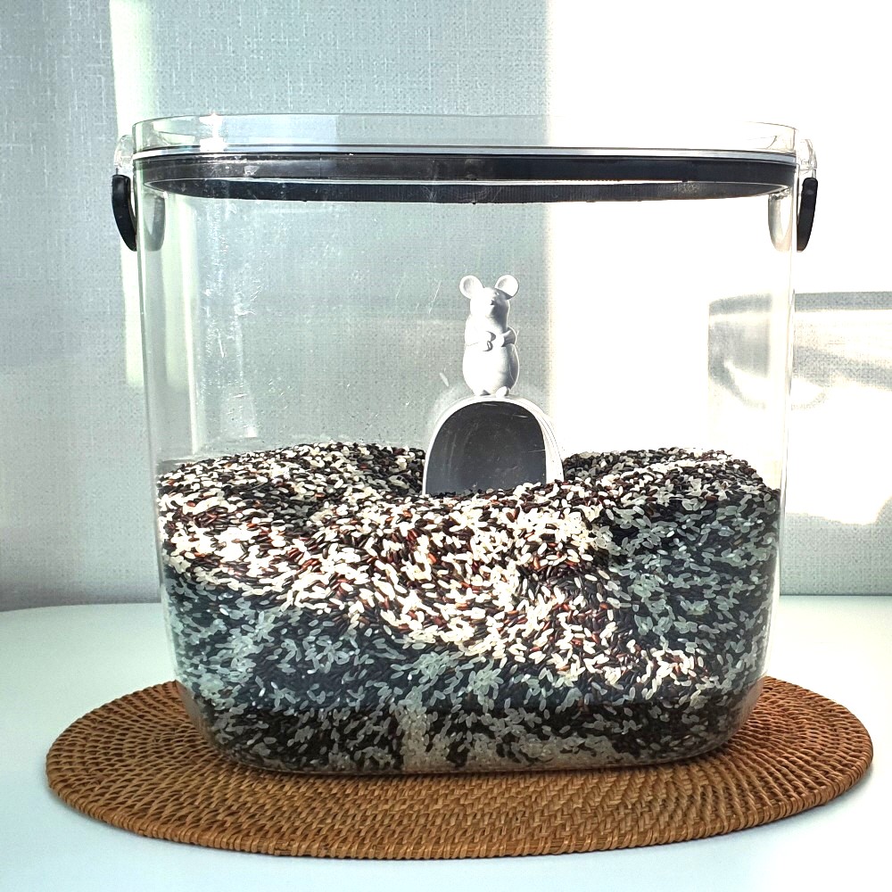 쌀통 10kg 쌀보관통 밀폐 냉장고 잡곡 보관함 곡물 보관용기 쌀독 상세 이미지 6