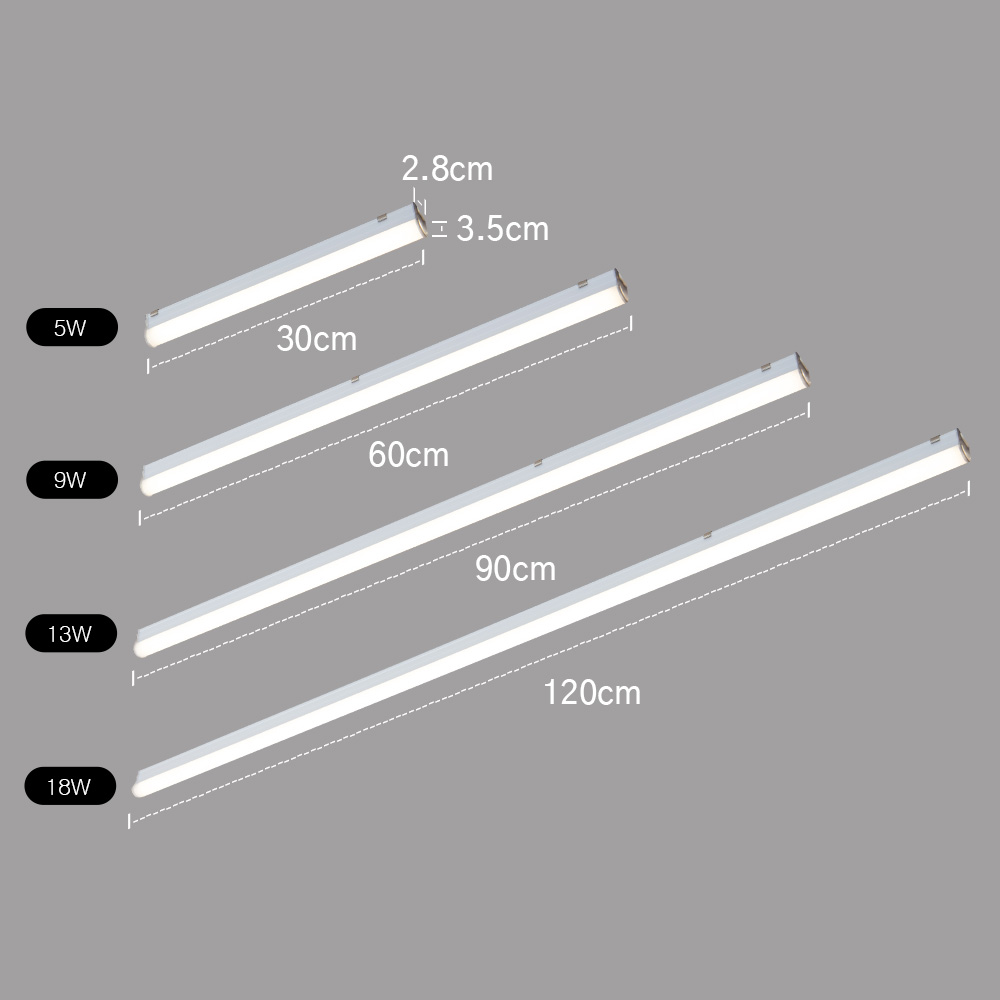 LED T5 간접조명 고정형 DC타입 주광색 하얀빛 300mm 5w 플리커프리 천장 매장 조명