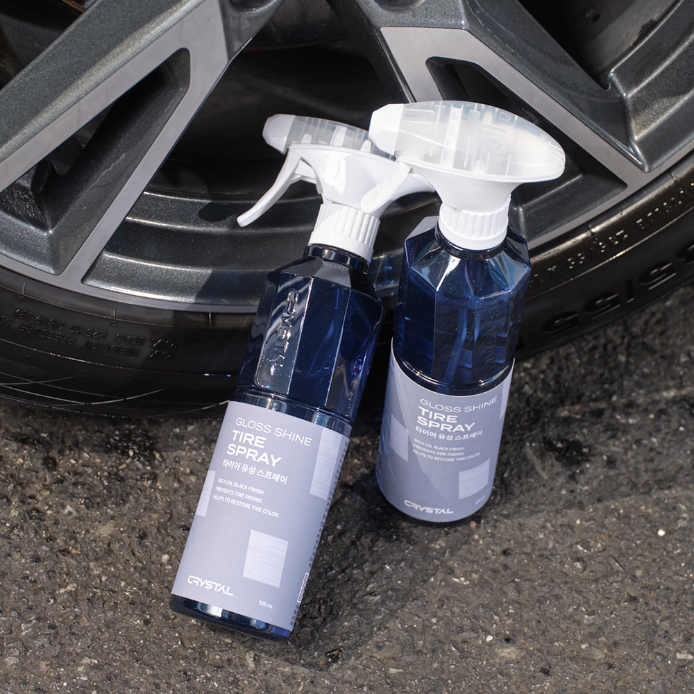 [불스원] 뉴 크리스탈 타이어 광택 갈변 노화방지 유성 스프레이 500ml