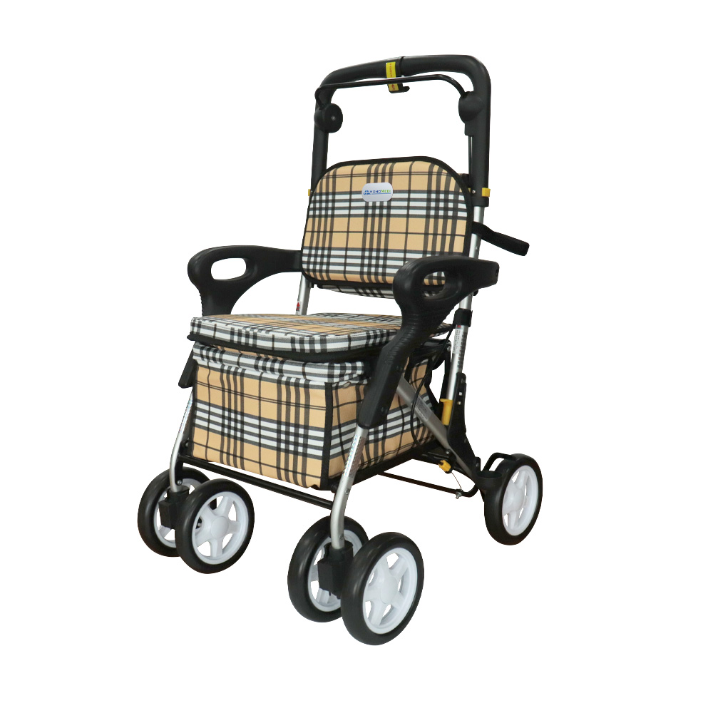 호호메디 보행보조차 알루미늄 보행보조기 성인용 고령자용 노인 보행기 어르신 실버카