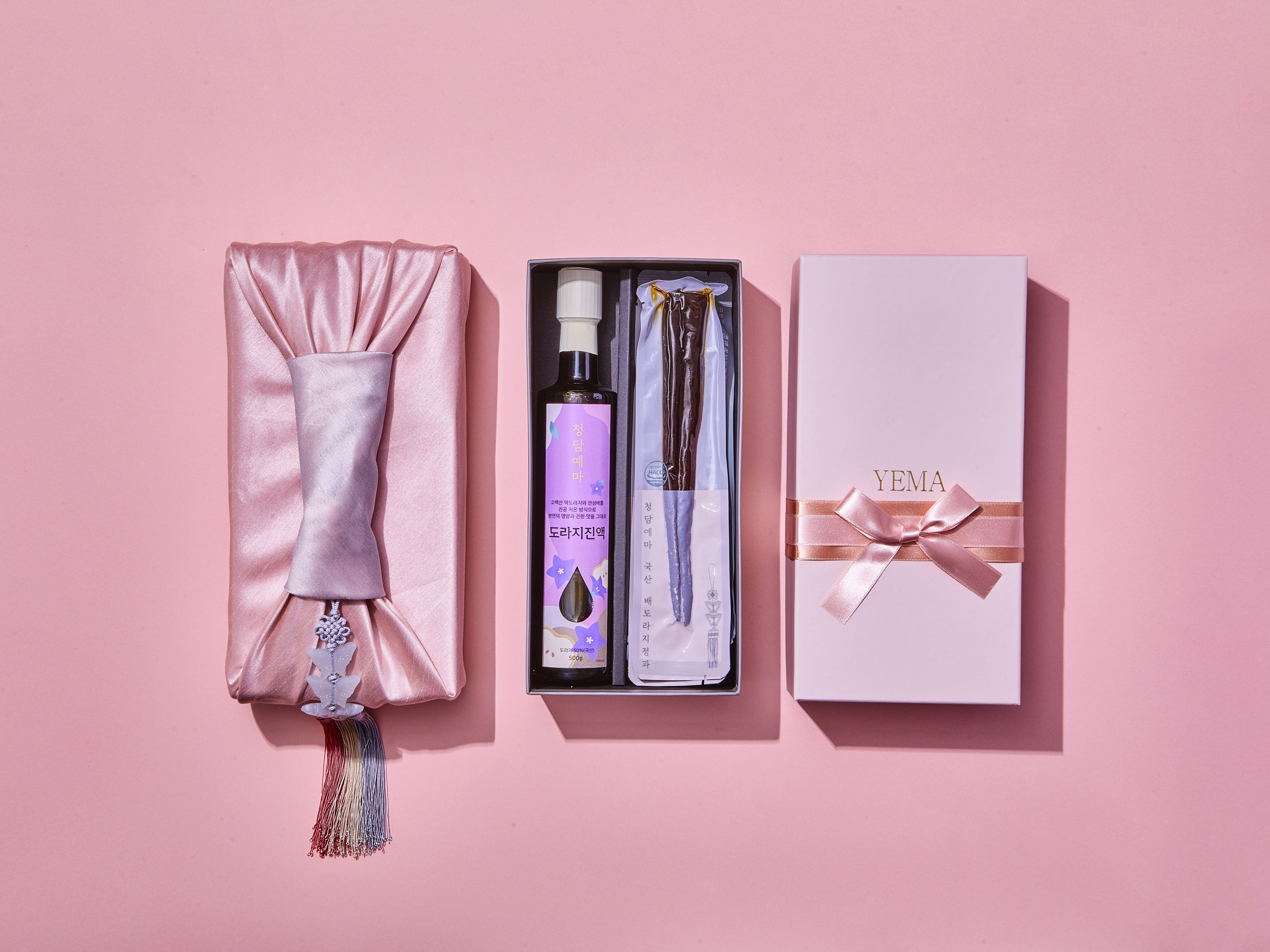 청담예마 도라지정과 배도라지청 국산 300g+500g 도라지진액 상견례 선물 세트