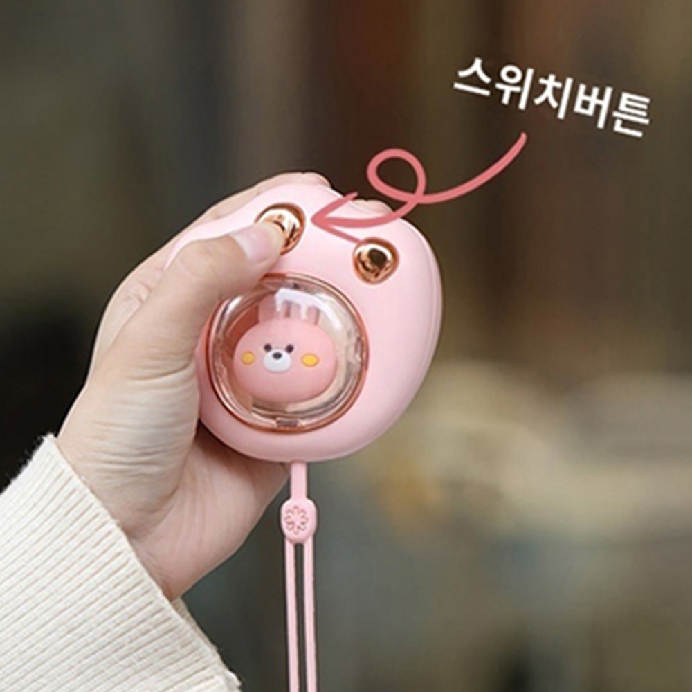 충전손난로 USB C타입 충전선포함 겨울전자핫팩 전기 커플 핑크 이미지 8