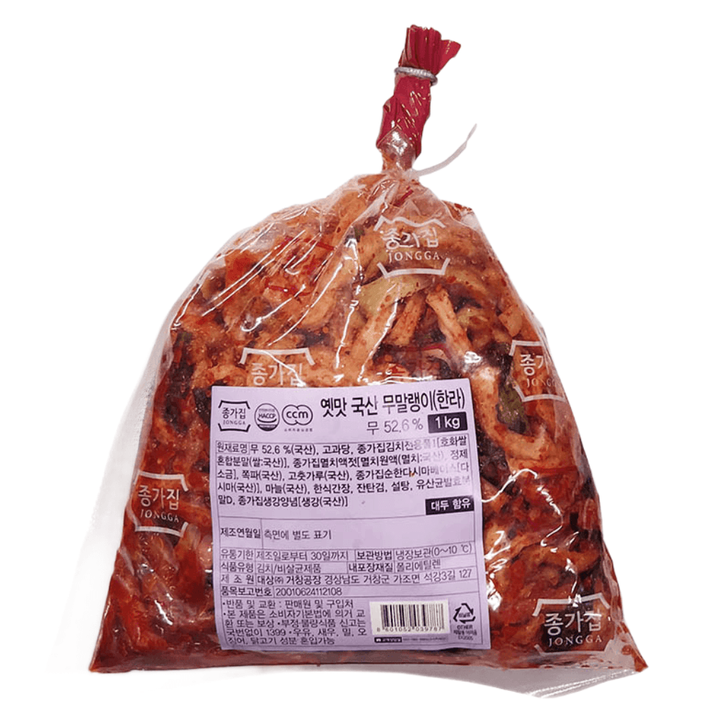 종가집 옛맛 국산 무말랭이 1kg 한라 대용량 : 편하넷