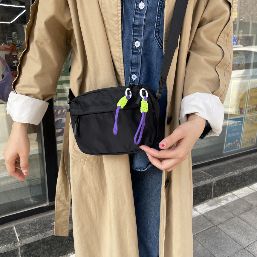 수납 여행용 크로스백 가벼운가방 RFID차단 보부상 유럽여행 슬링백 핸드폰 나일론 미니백 사진 4