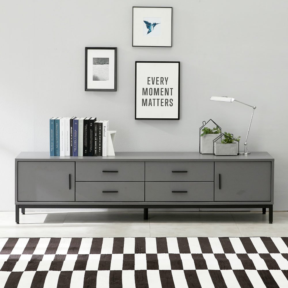 오키 높은 거실장 수납장 티비다이 tv장 1600