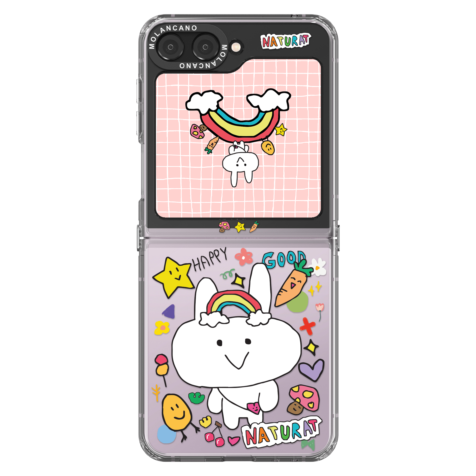 갤럭시 Z플립5 크리스탈 디자인 케이스 체커기블랙 - 상세 이미지 3