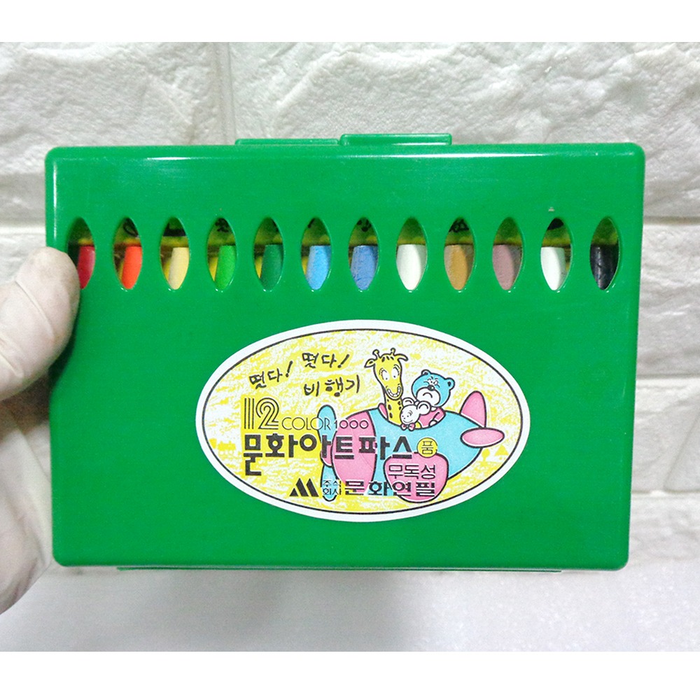 96년 미사용 크레파스 1점 고전문구 90년대 크레파스 문화아트파스 : 6090추억상회