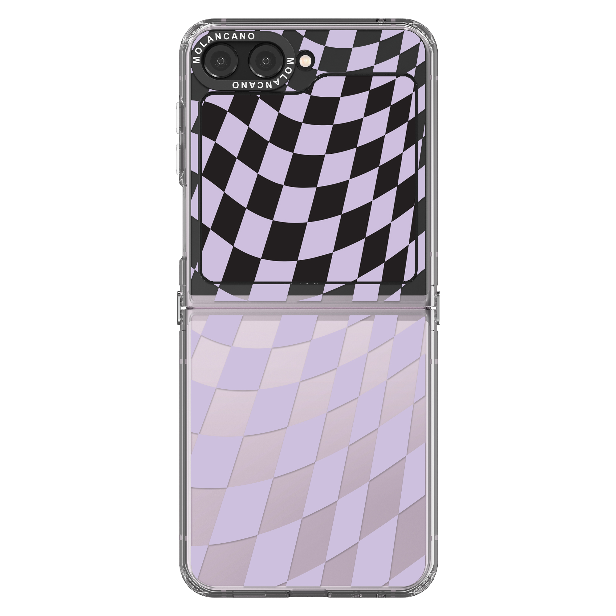 갤럭시 Z플립5 크리스탈 디자인 케이스 체커기블랙 - 상세 이미지 4