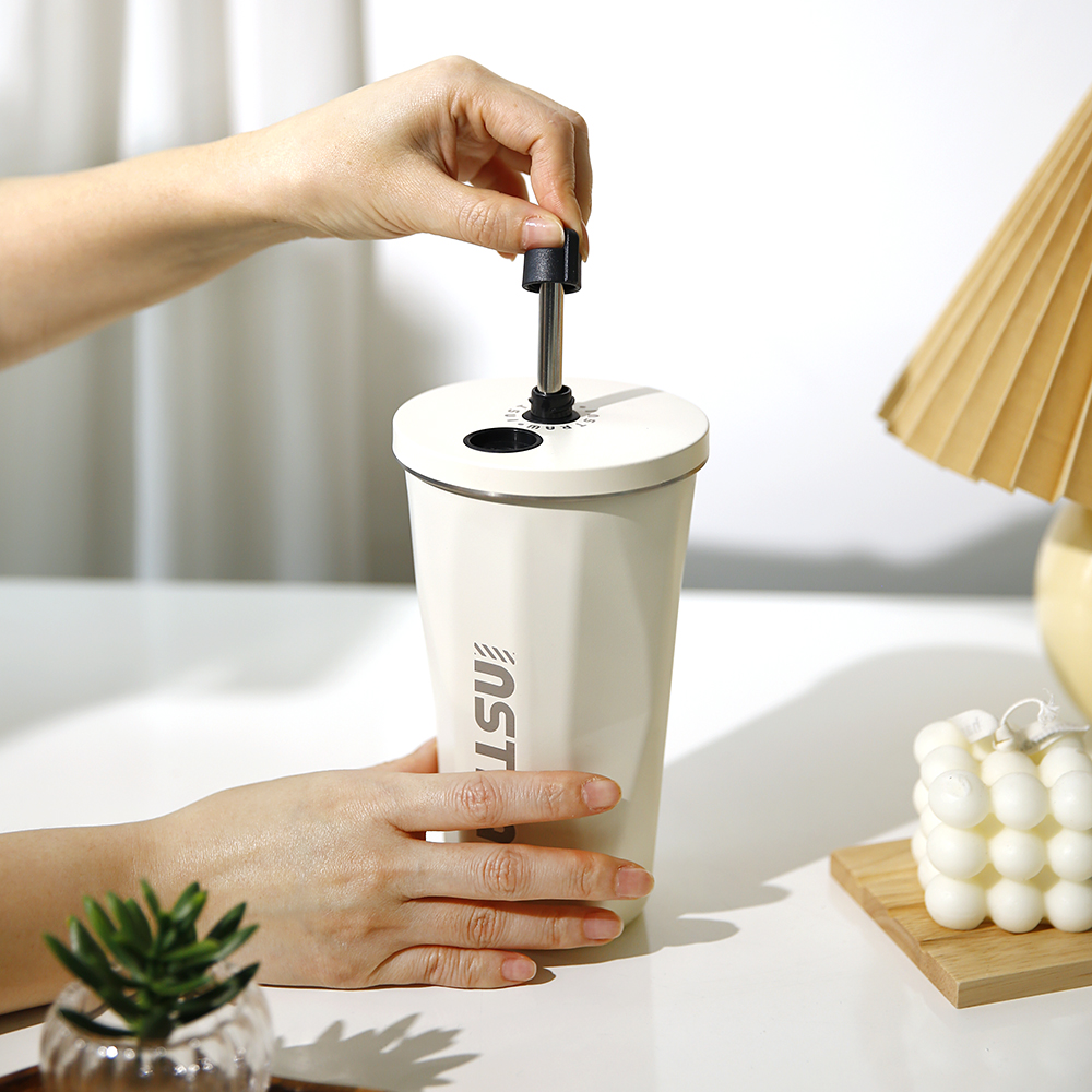 플라라 인스트로 보온 보냉 카페 스텐 빨대 텀블러 500ml - 상세 이미지 4