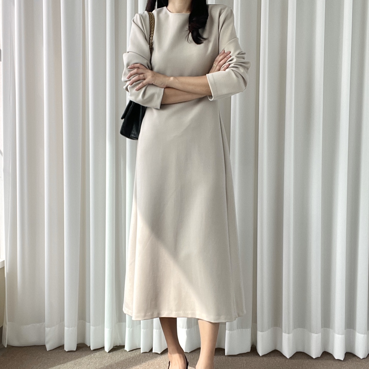 결혼식복장 겨울하객원피스 피로연원피스 이미지 3