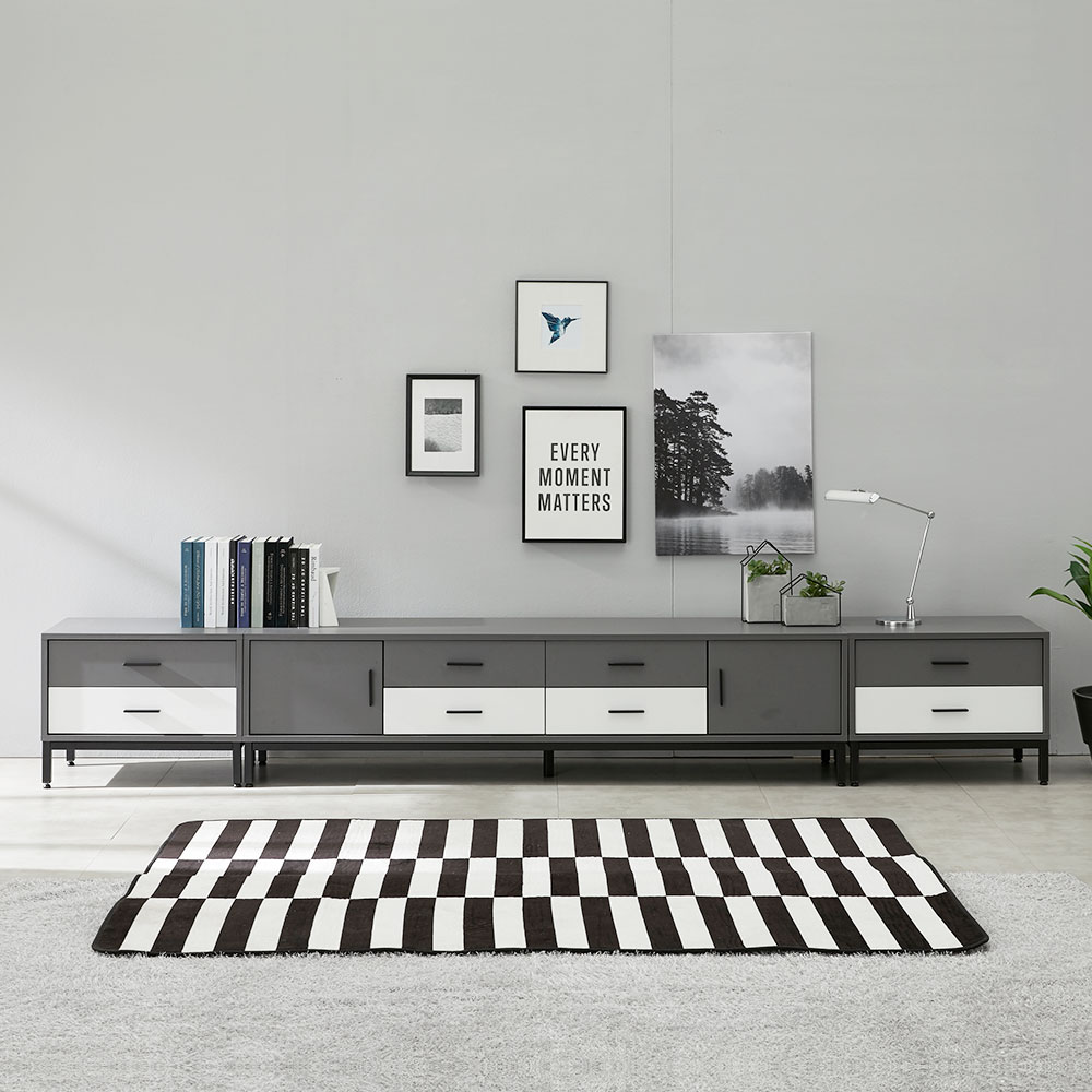 오키 안방 tv 다이 서랍장 장식장 선반 낮은 거실장 세트 2800