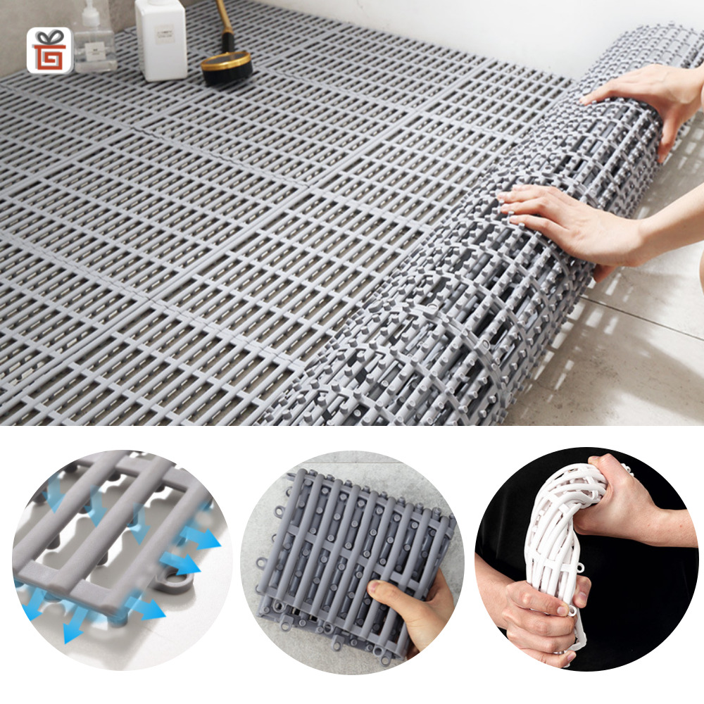 욕실 미끄럼방지매트 조립식 결합 재단 가능 화장실 바닥고정