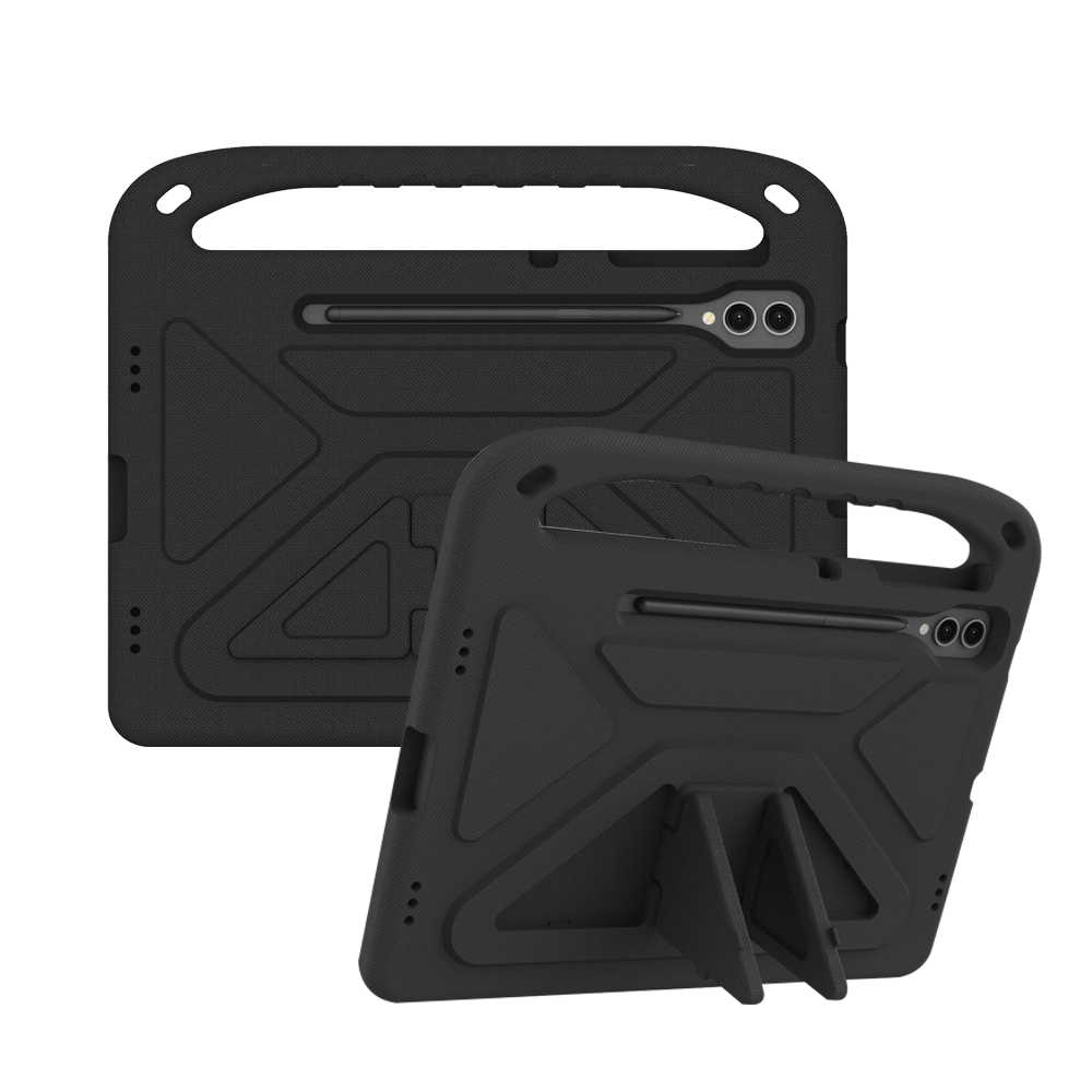 갤럭시탭 S8 플러스 갤럭시탭 S7+ 케이스 범퍼 키즈 에바폼 슈퍼윙 블랙, 탭 S8+/S7+ - 메인 이미지