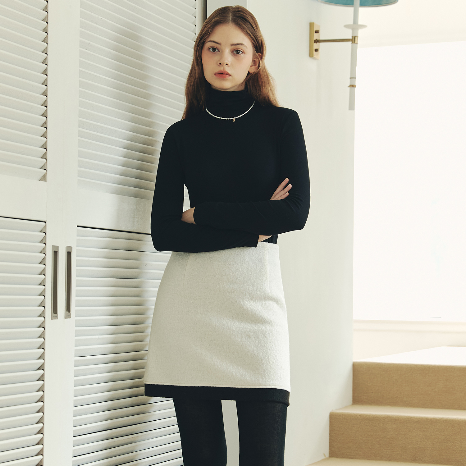 [제로스트릿][2컬러] 스판 소프트 터틀넥 SPAN SOFT TURTLE NECK T-SHIRT - 상세 이미지 2